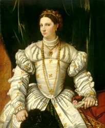 Porträt einer Dame in Weiß, ca. 1540